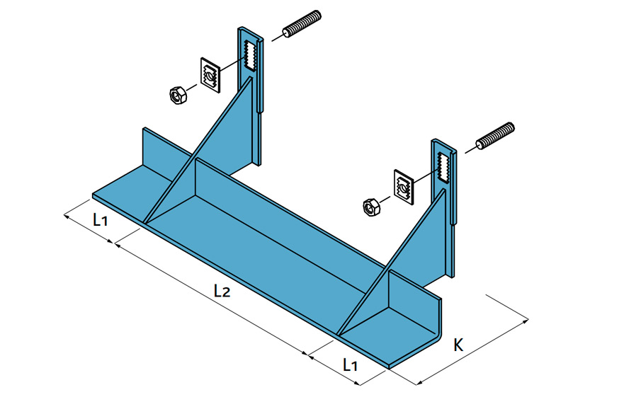 Рядовой кронштейн двойной BAUT KP-2